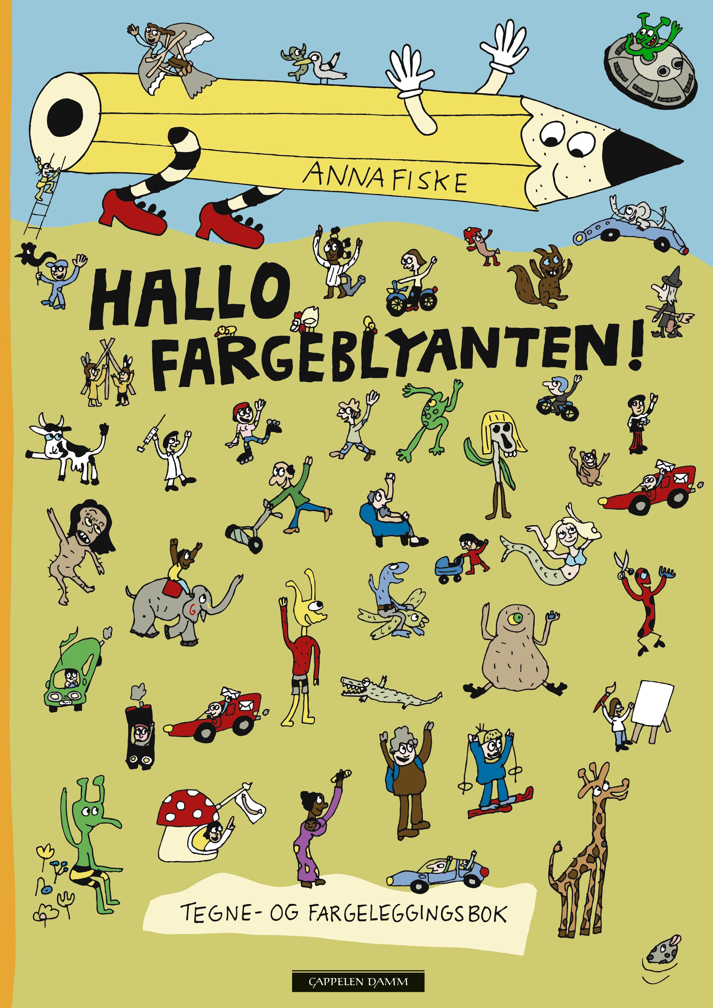 Hallo fargeblyanten! - tegne- og fargeleggingsbok