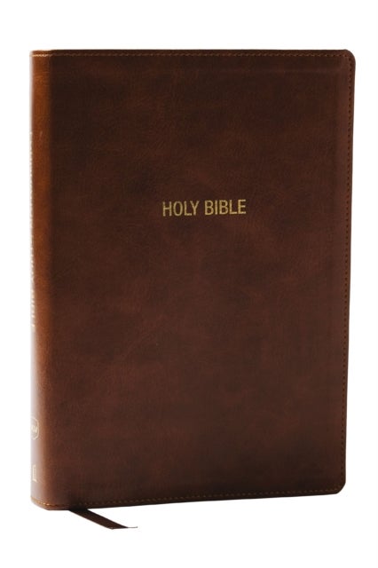 NKJV Foundation Study Bible, Wide-Margin, Brown Leathersoft, Red Letter