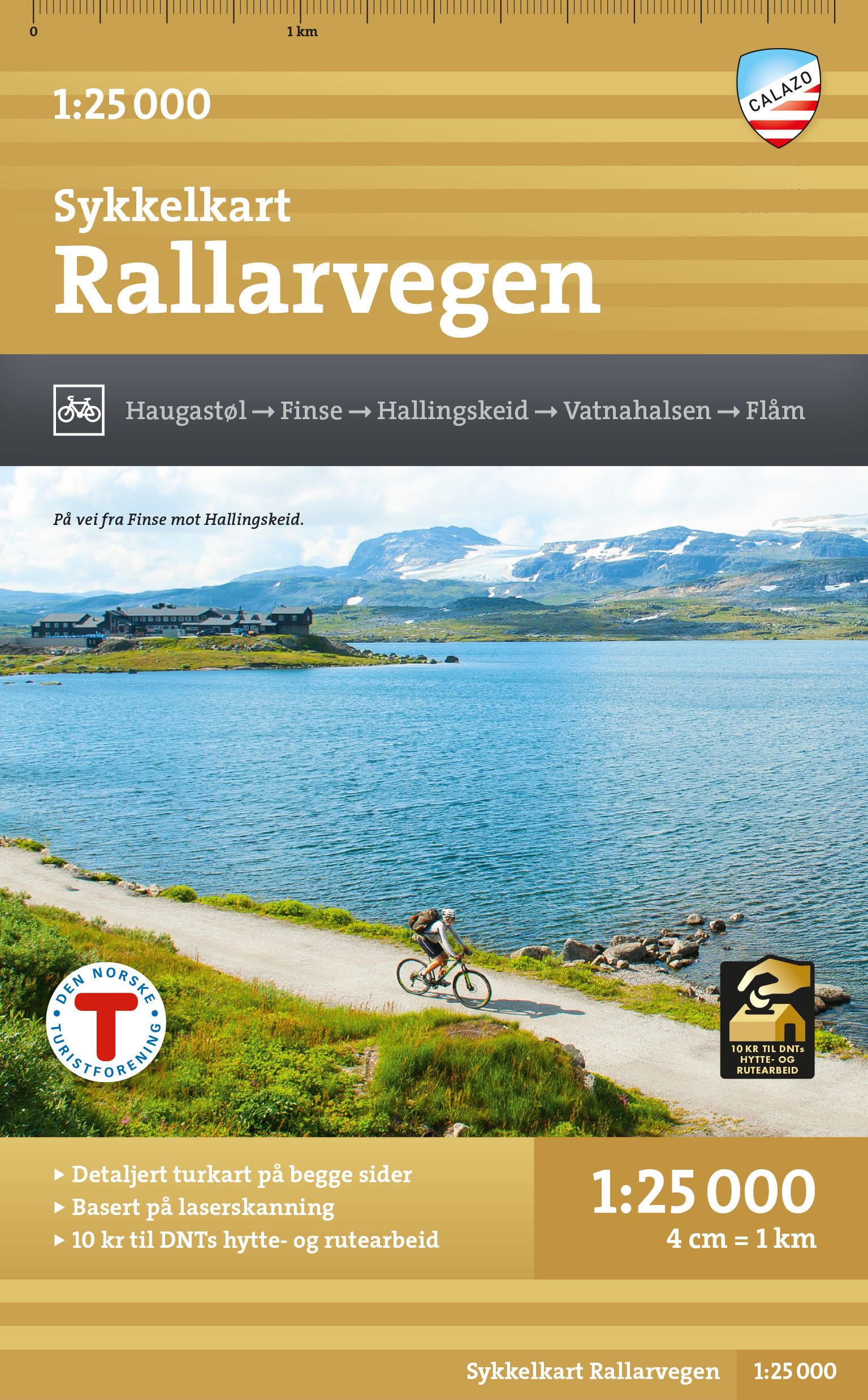 Sykkelkart Rallarvegen - Haugastøl - Finse - Hallingskeid - Vatnahalsen - Flåm