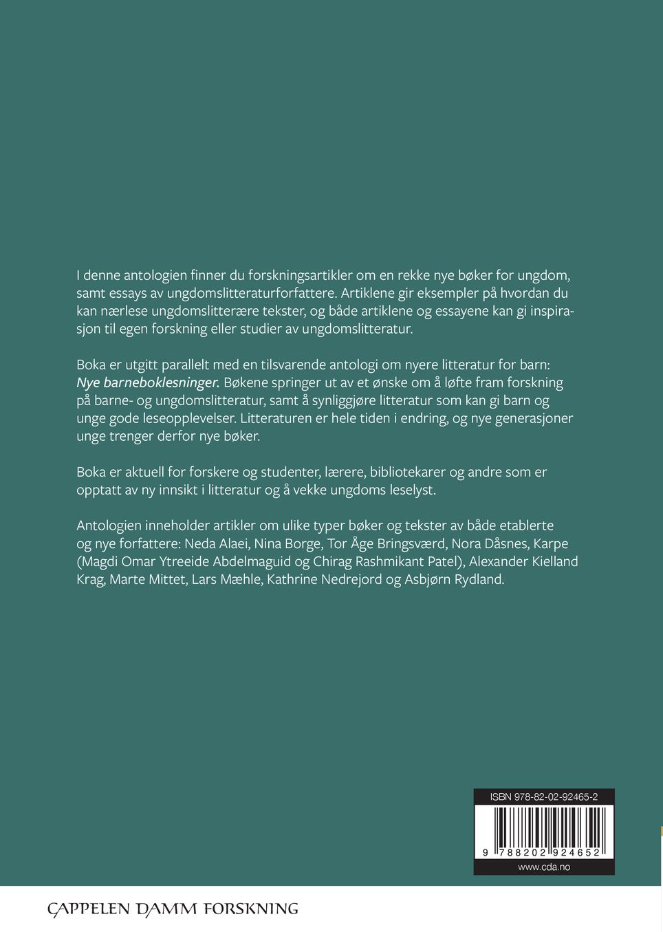Nye ungdomsboklesninger