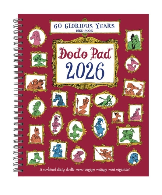 The Dodo Pad Original Desk Diary 2026 - Week to View, Calendar Year Diary - A Diary-Organiser-Planner Book with space for up to 5 people/appointments/activities. UK made, sustainable, plastic free