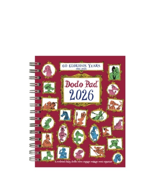 The Dodo Pad Mini / Pocket Diary 2026 - Week to View Calendar Year - A Portable Diary-Organiser-Planner Book with space for up to 5 people/appointments/activities. UK made, sustainable, plastic free