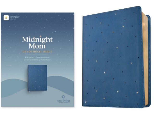 NLT Midnight Mom Devotional Bible, Starlit Navy