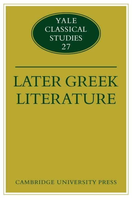 Later Greek Literature