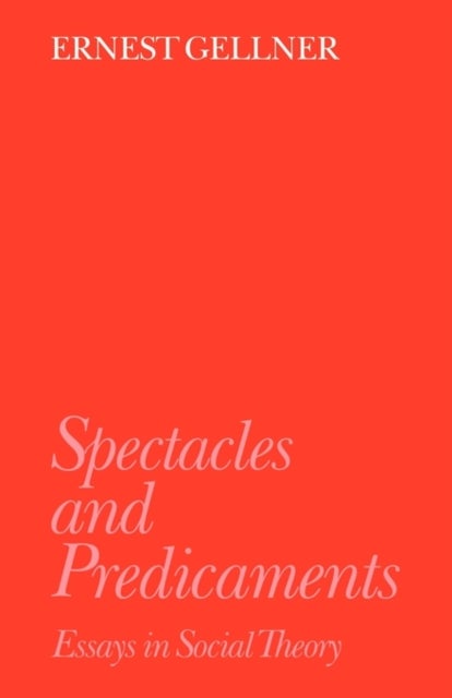 Spectacles and Predicaments - Essays in Social Theory