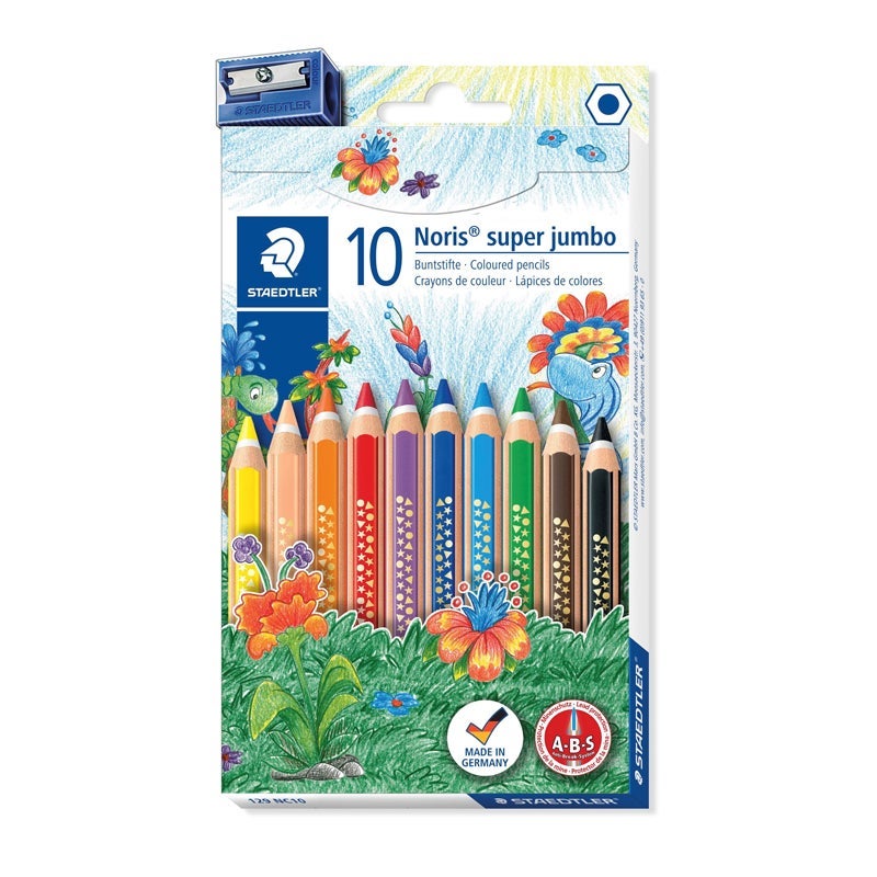 Fargeblyant Noris Jumbo med spisser (10