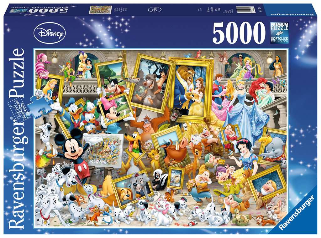 Puslespill 5000 WD Antikk Mikke Mus Ravensburger