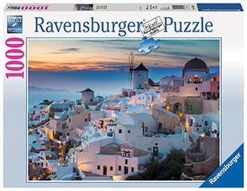 Puslespill 1000 Santorini Ravensburger - Ravensburger