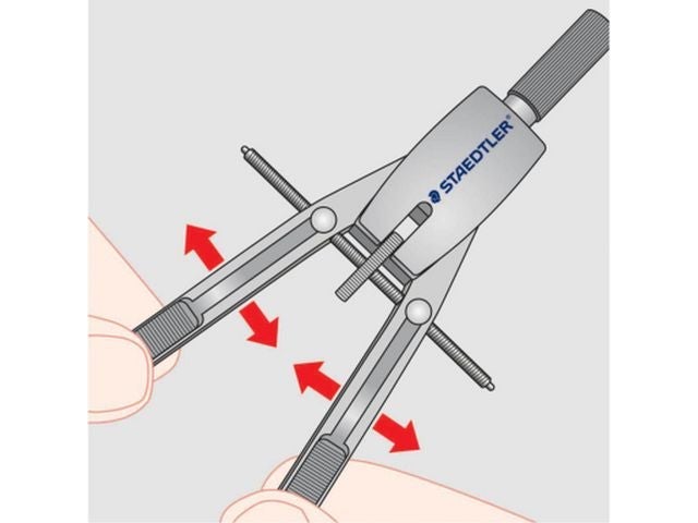 Passer Staedtler Mars Comfort m/adapter
