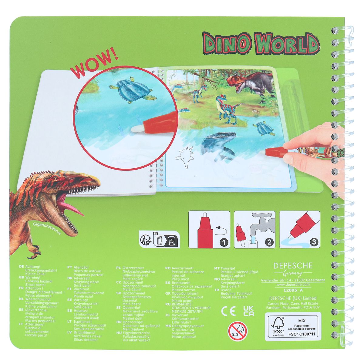 Aktivitesbok Aqua Magic Dino World