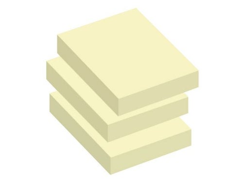 Notatblokk Info 40x50mm gul (3)