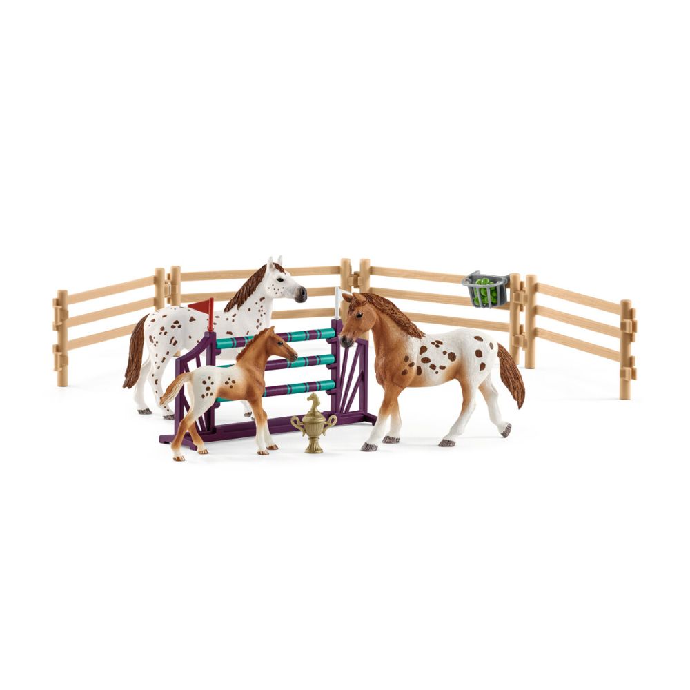 Schleich Tournament training set & Appaloosa hors