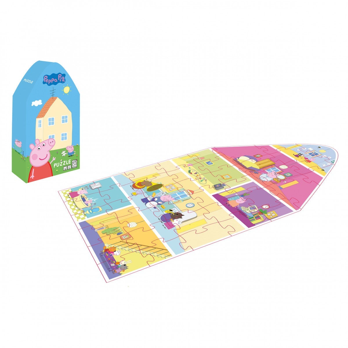 Puslespill Peppa Gris 39 Biter Hus