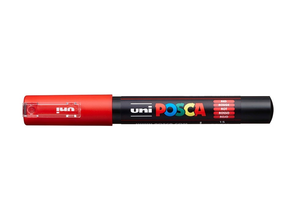 Tusj Uni Posca PC-1M Extra-Fine 0,7-1mm 15 Red