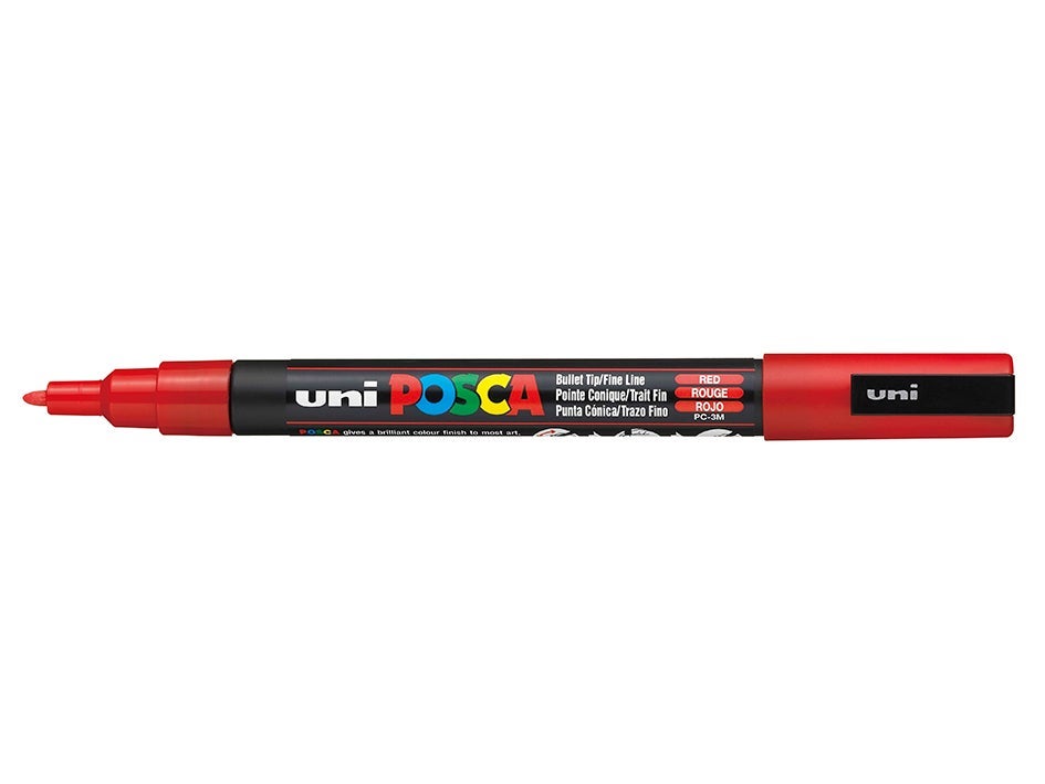 Tusj Uni Posca PC-3M Fine 0,9-1,3mm 15 Red