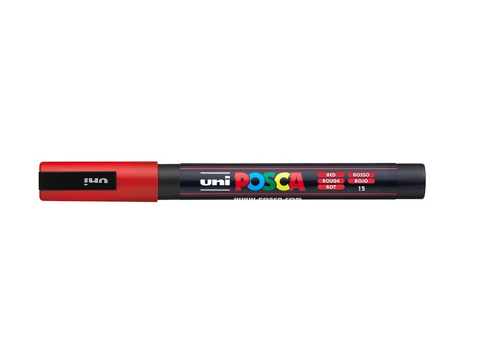 Tusj Uni Posca PC-3M Fine 0,9-1,3mm 15 Red