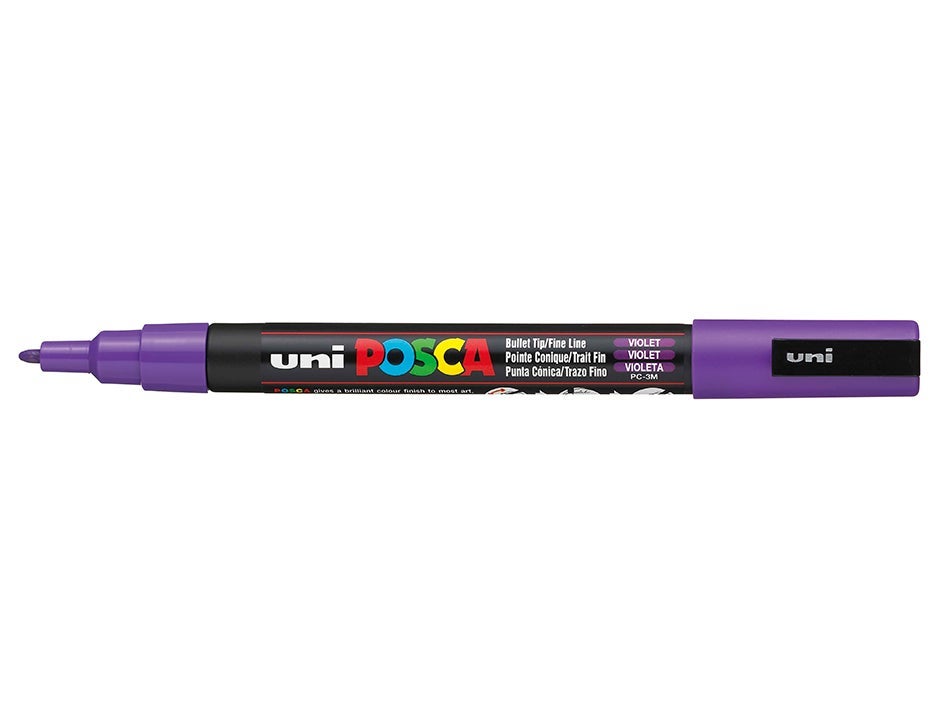 Tusj Uni Posca PC-3M Fine 0,9-1,3mm 12 Violet