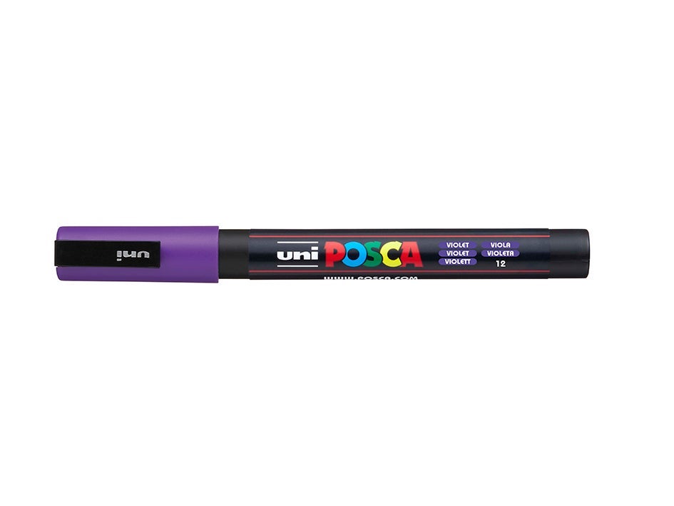 Tusj Uni Posca PC-3M Fine 0,9-1,3mm 12 Violet