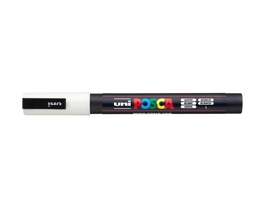 Tusj Uni Posca PC-3M Fine 0,9-1,3mm 1 White