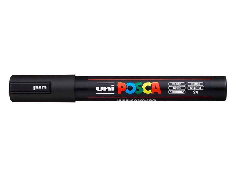 Tusj Uni Posca PC-5M Medium 1,8-2,5mm 24 Black