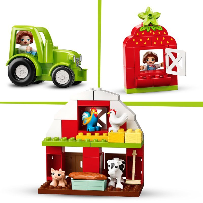 Lego Låve, traktor og bondegårdsdyr 10952