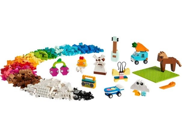 Lego Kreativ bygging med fargerike klosser