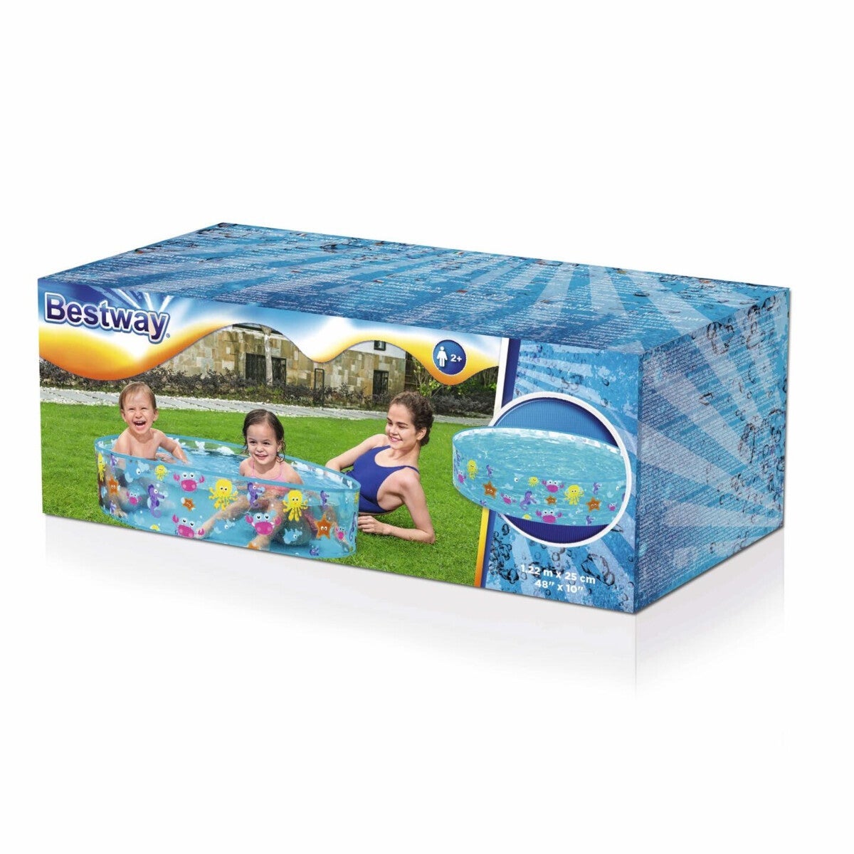 Basseng m/stiv kant 122 x 25cm Bestway