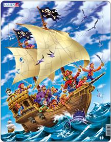 Platepusle Maxi pirater - Knottepusle