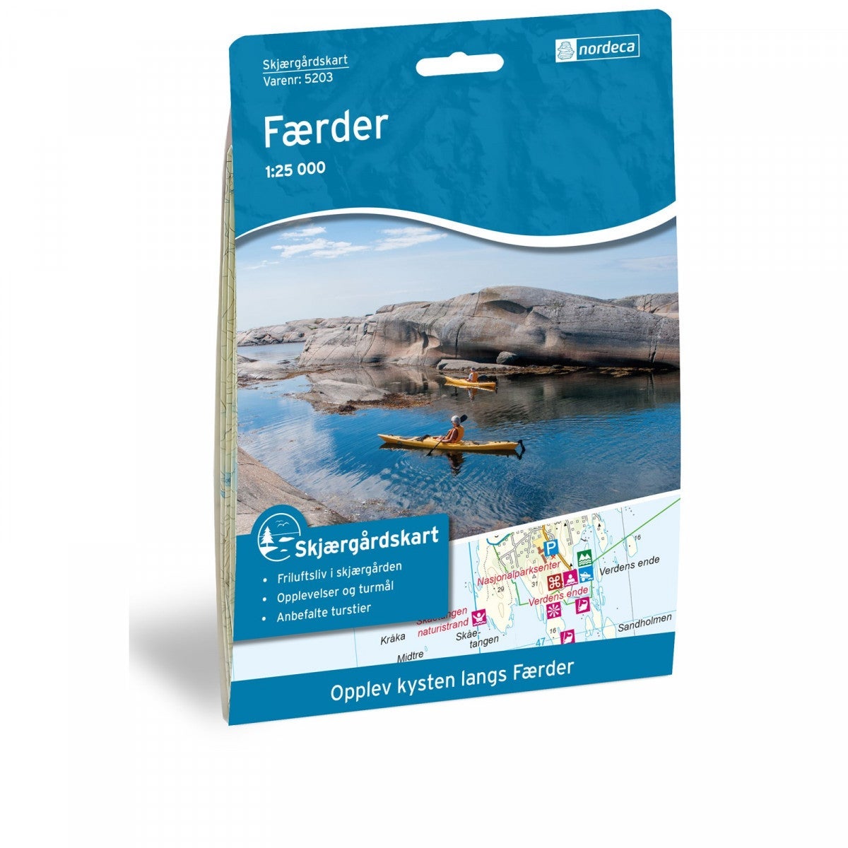 Skjærgårdskart Færder - Kystkart for padlere, fiskere og turgåere