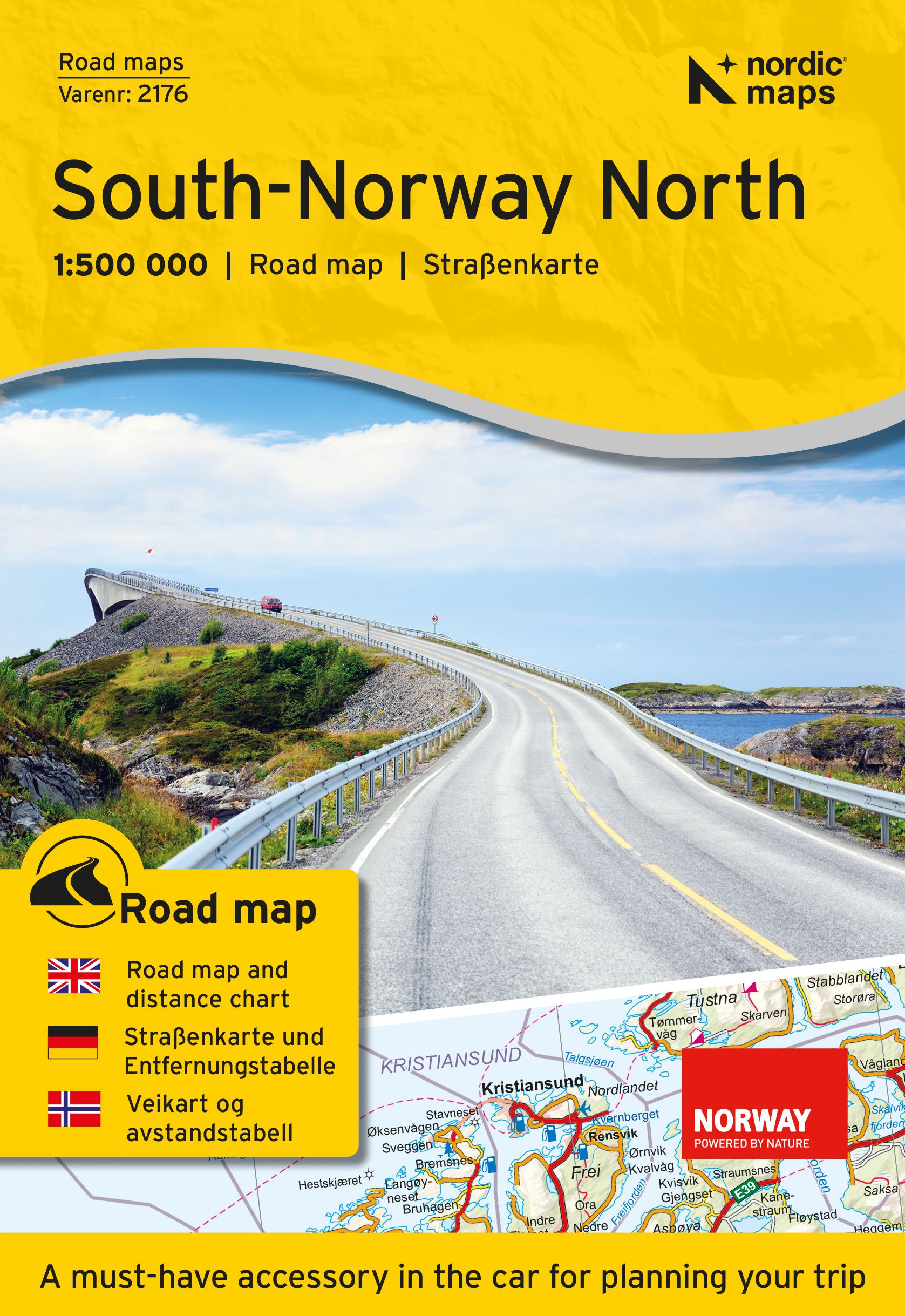 Veikart Sør-Norge Nord