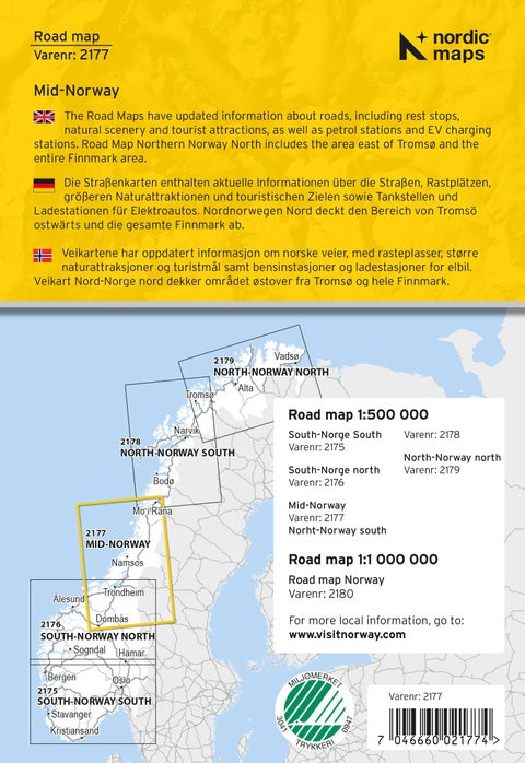 Veikart Midt-Norge - Veikart