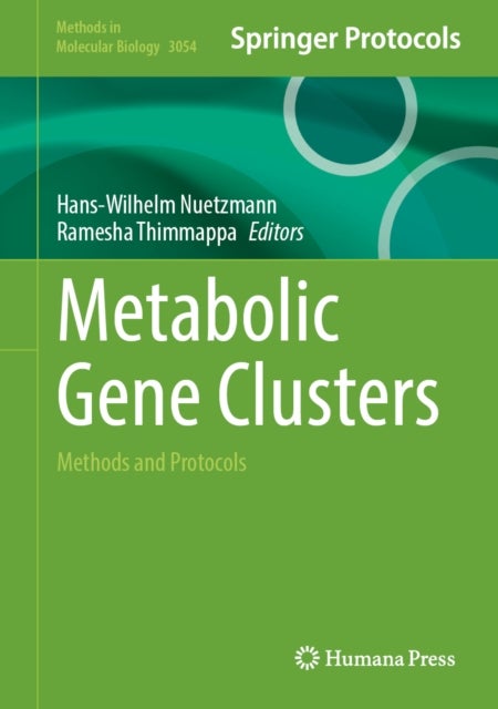 Metabolic Gene Clusters - Methods and Protocols