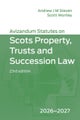 Avizandum Statutes on Scots Property, Trusts and Succession Law: 2026-2027, 23rd edition