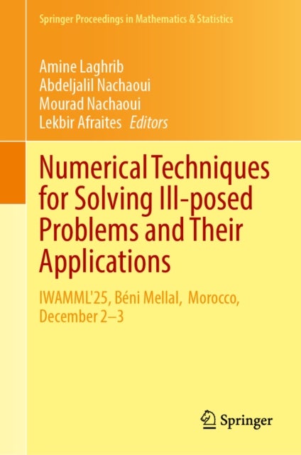 Numerical Techniques for Solving Ill-posed Problems and Their Applications - IWAMML'25, Beni Mellal, Morocco, December 2–3