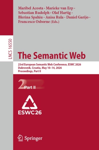 The Semantic Web - 23rd European Semantic Web Conference, ESWC 2026, Dubrovnik, Croatia, May 10–14, 2026, Proceedings, Part II