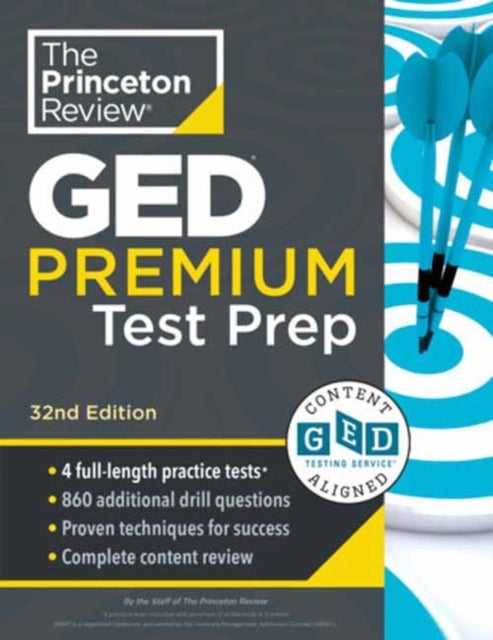 Princeton Review GED Test Premium Prep, 32nd Edition - 1,525+ Practice Questions Including 4 Practice Tests + Content Review + Online Features