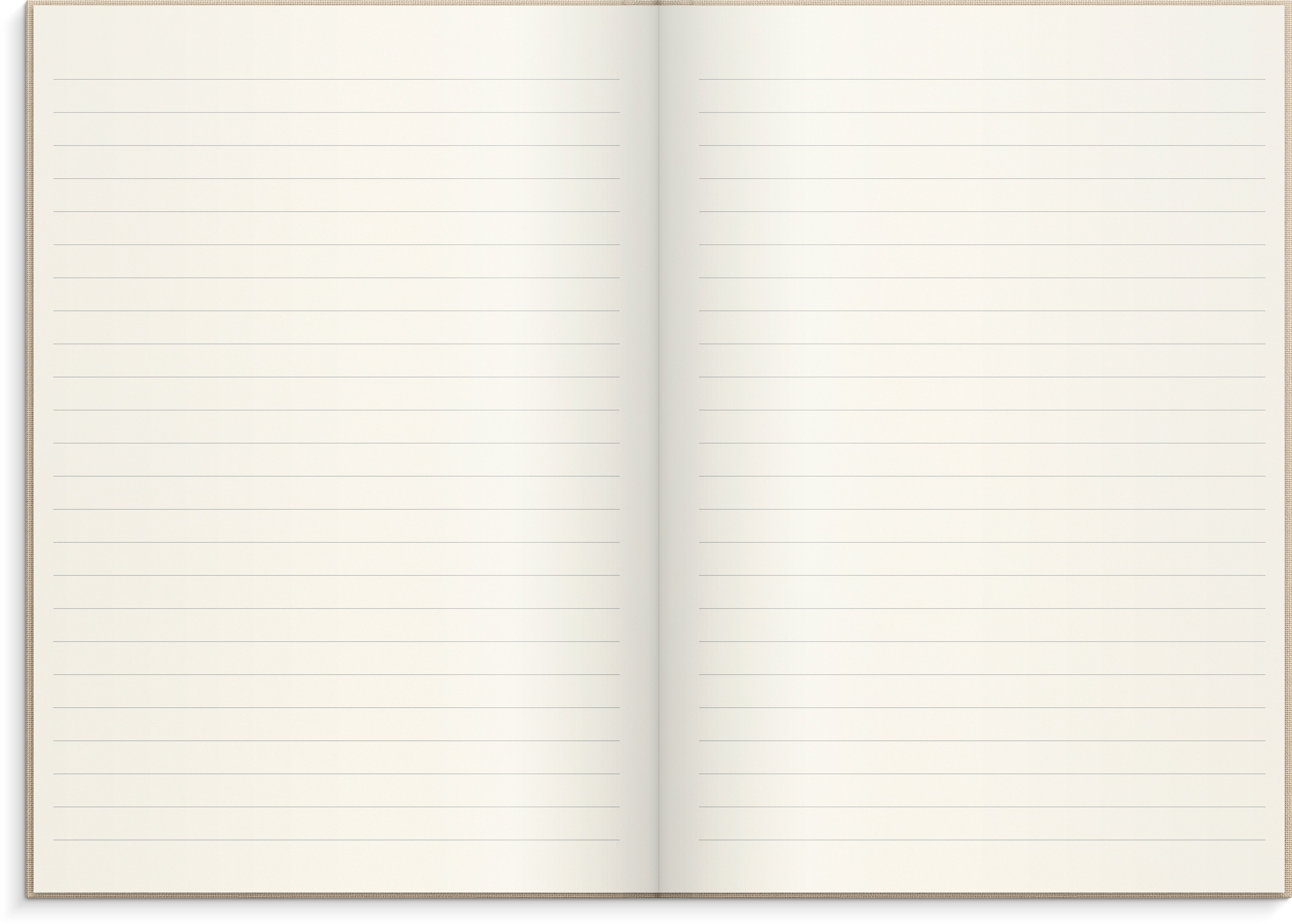Skrivebok Burde A5 Linjer Beige