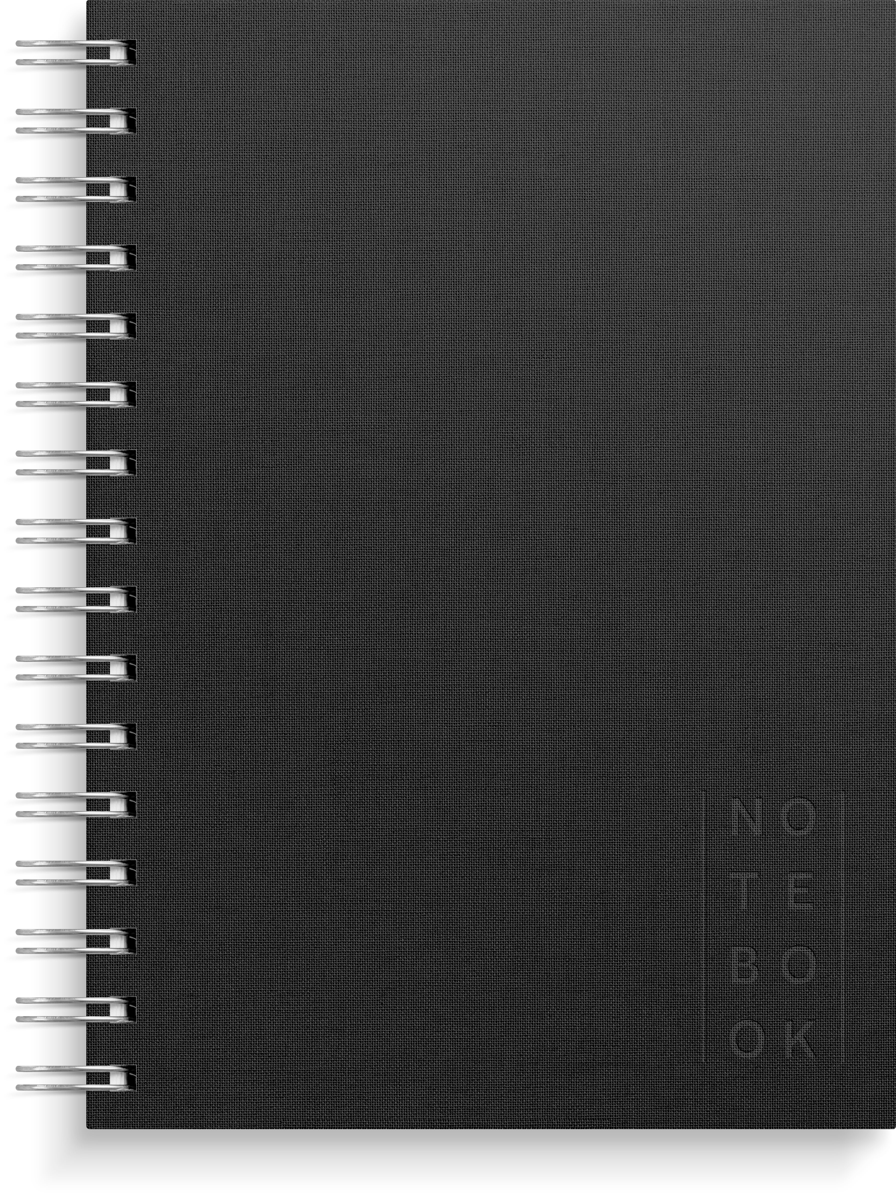 Spiralbok Burde A5 Linjer Sort