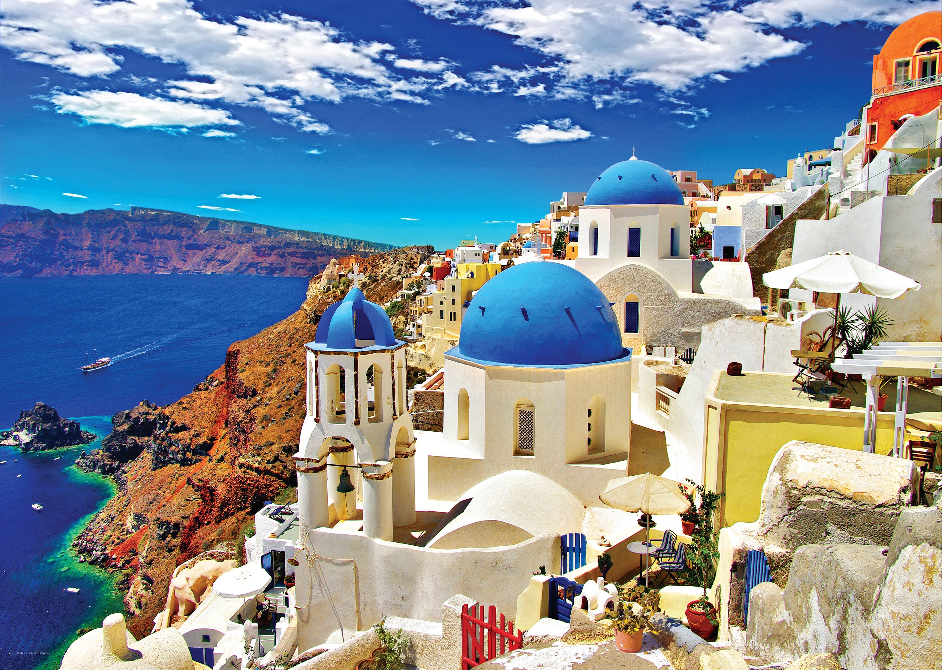 Puslespill 1000 Oia Santorini Greece Eurographics