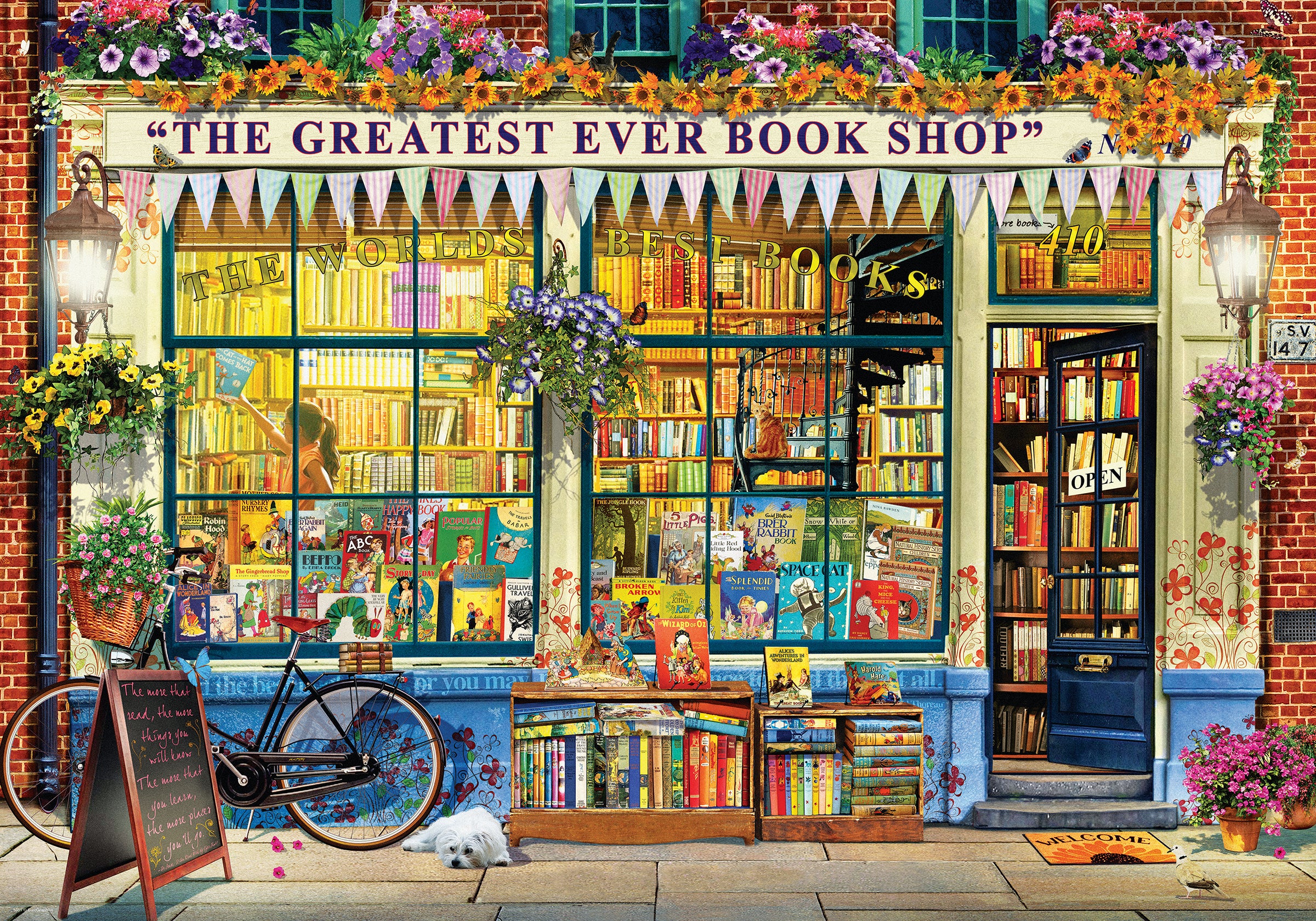 Puslespill 1000 Greatest Bookstore Eurographics