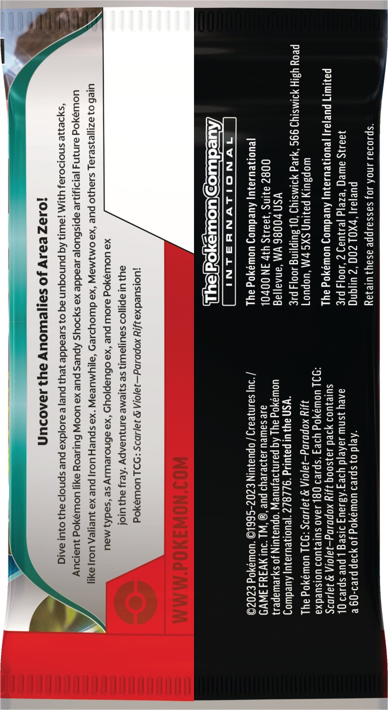 Pokemon SV4 Paradox Rift Booster