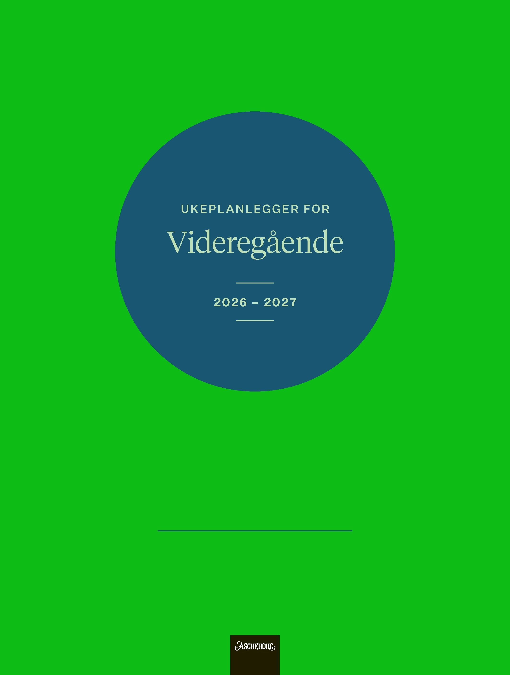 Ukeplanlegger for videregående 2026-2027