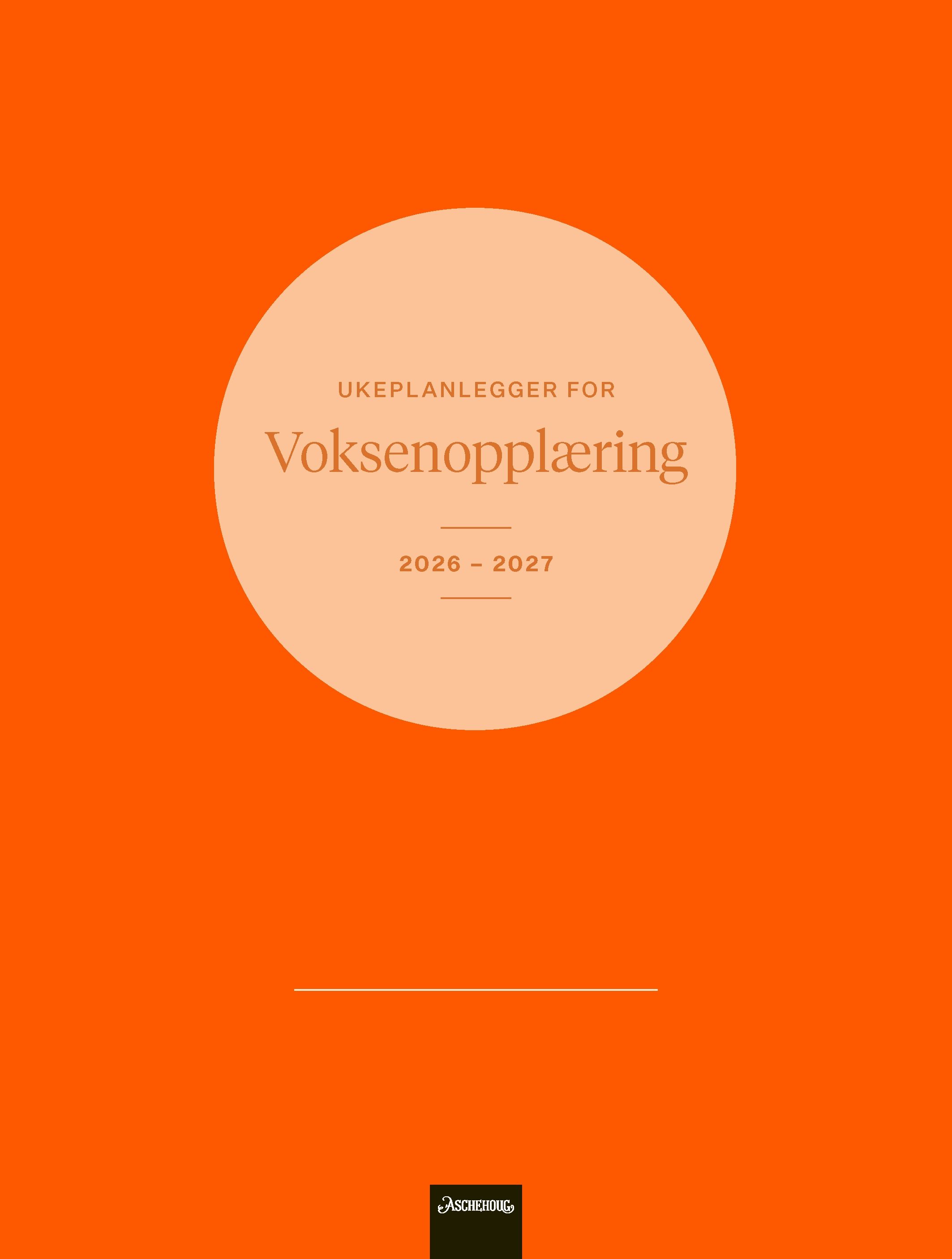 Ukeplanlegger for voksenopplæring 2026-2027