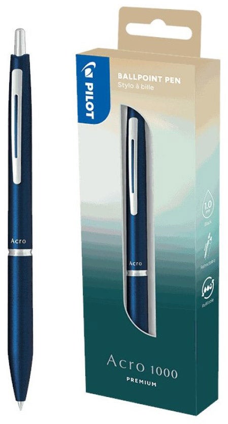 Kulepenn Pilot Acro1000 1,0 blå sort