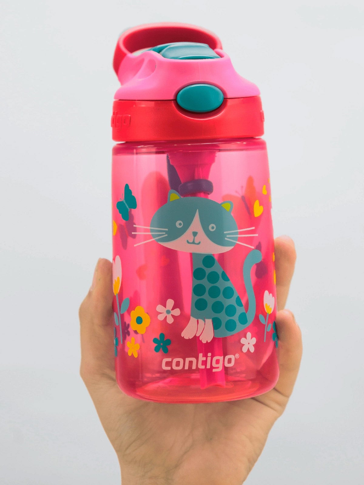 Drikkeflaske Contigo Gizmo Flip Cherry Cat