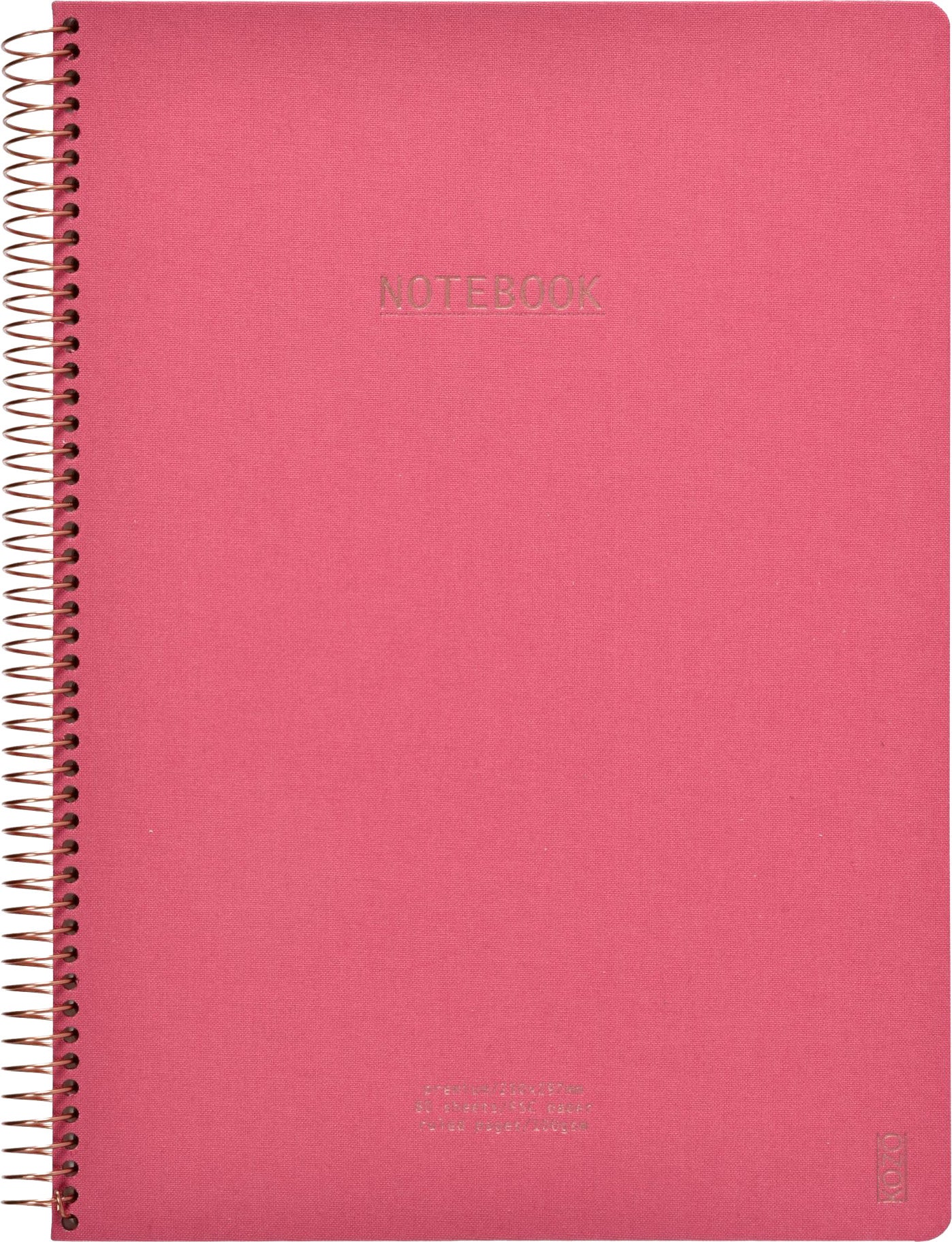 Notatbok m/spiral Kozo Premium A4 Guava Pink