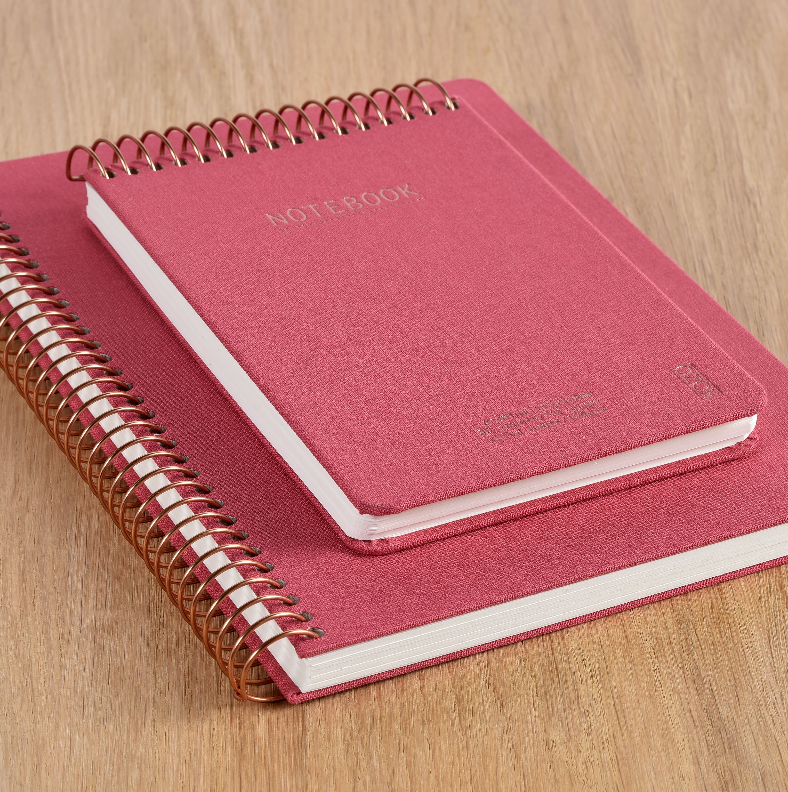 Notatbok m/spiral Kozo Premium A4 Guava Pink