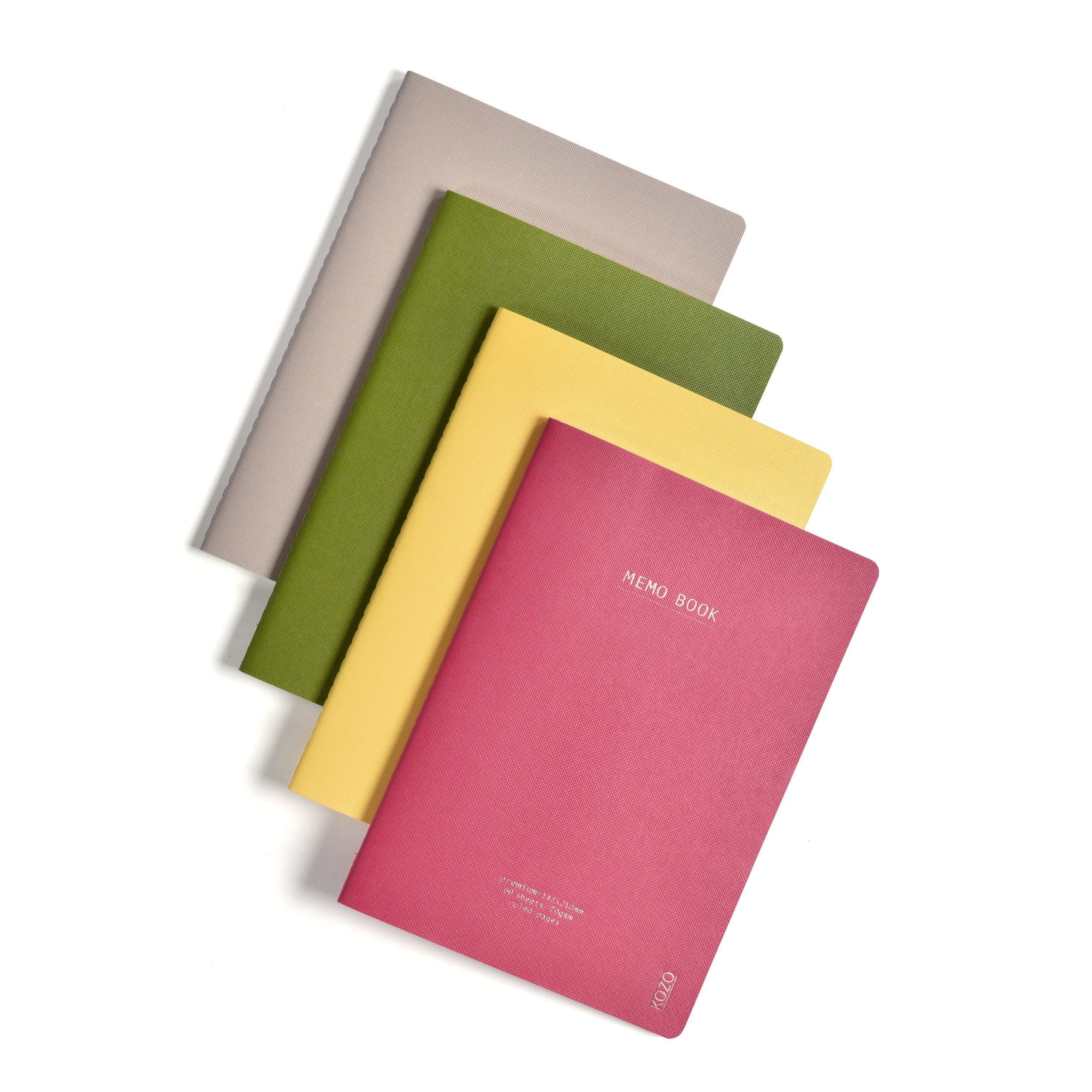 Notatbok Kozo A5 Sand Olive Green (2Pk)