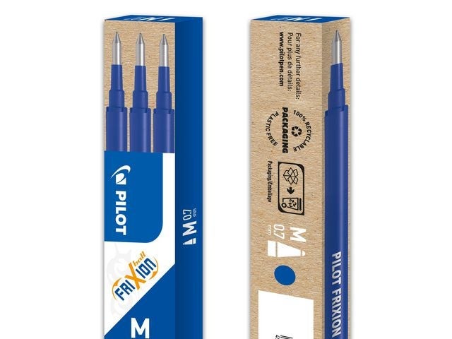 Refill geleroller Pilot Frixion 0,7mm Blå (3)