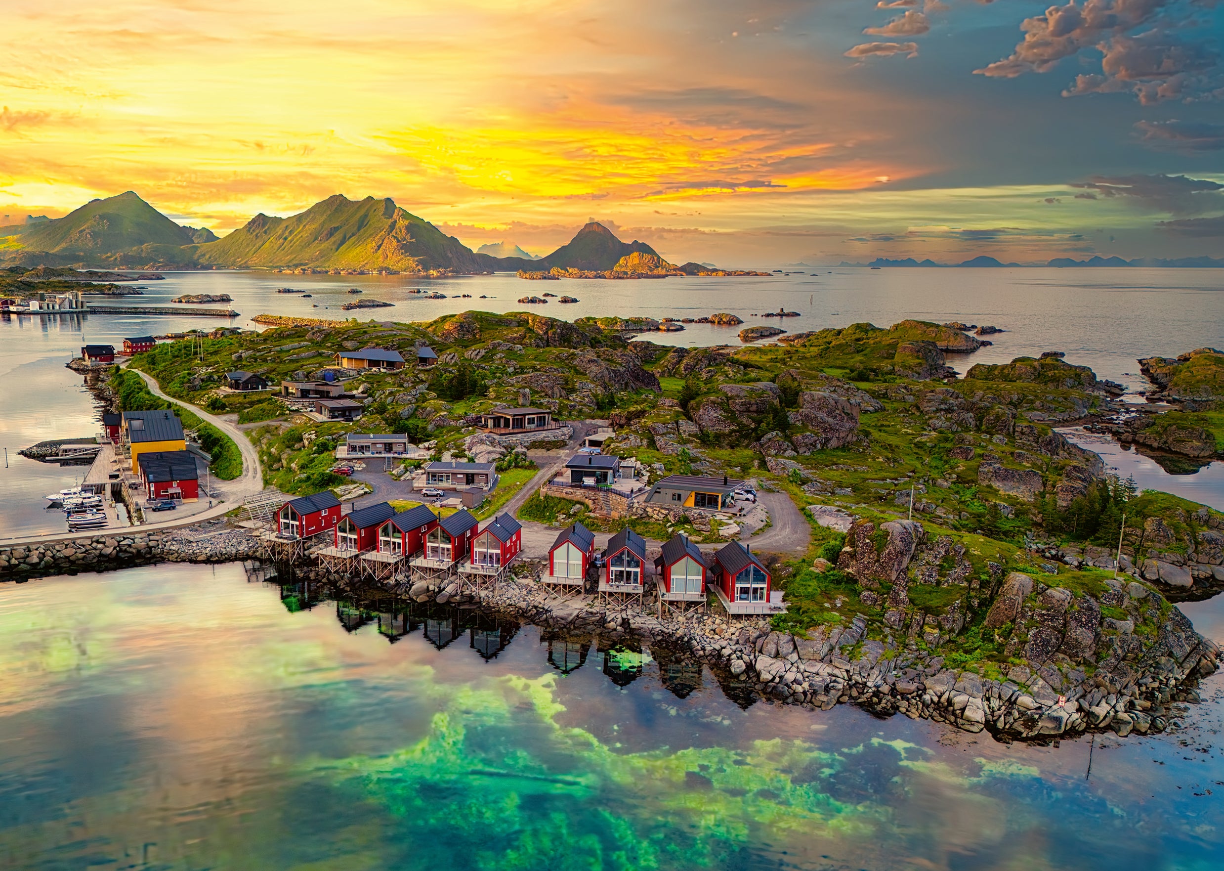 Puslespill 1000 Lofoten Norge Ravensburger